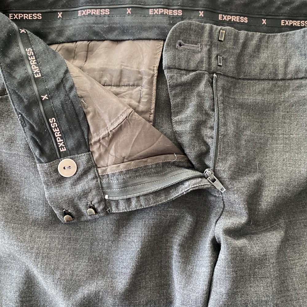 Express Editor Wool Blend Wide-Leg Dress Pants - Size 4 Regular - Picture 6 of 6